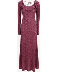 Kristina Ti - Patterned Jersey Dress - Lyst