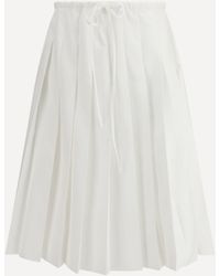 Prada - Pleated Jersey Skirt - Lyst