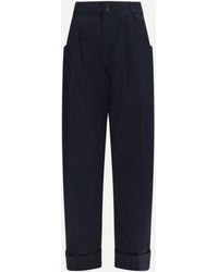 Jacob Cohen - Lindsay Barrel Wide Pants Gabardine - Lyst