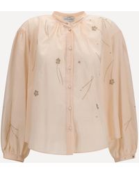 forte_forte - Forte_Forte Fleurs D'Orient Embroidered Voile Bohemian Shirt - Lyst