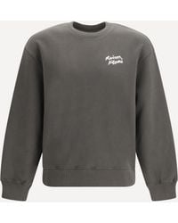 Maison Kitsuné - Cotton Sweatshirt Wih Logo - Lyst