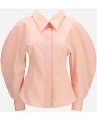 Givenchy - Cut-Out Cotton Poplin Shirt - Lyst