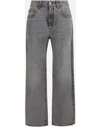 Brunello Cucinelli - Wide-Leg Cotton Denim Jeans - Lyst