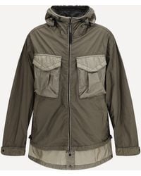 C.P. Company Taylon L Mixed Goggle Jacket in Green for Men | Lyst