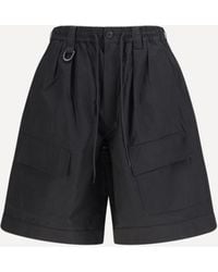 Y-3 - Cotton-Blend Cargo Bermuda Shorts - Lyst