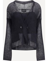 Giorgio Armani - Double-Breasted Cardigan And Top - Lyst