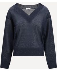 Brunello Cucinelli - Sparkling Linen Sweater - Lyst