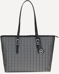 Michael Kors - Quinn Large Jacquard Logo Tote Bag - Lyst