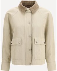 Brunello Cucinelli - Cotton-Linen Canvas Jacket - Lyst