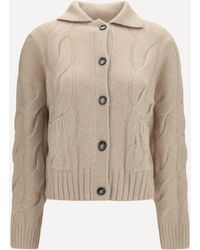 Allude - Cashmere And Silk Sweater With Buttons - Lyst