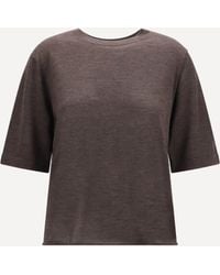 Loulou de Saison - Nala Fine-Knit Cashmere T-Shirt - Lyst