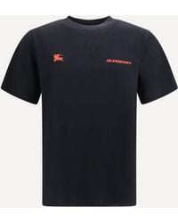 Burberry - Cotton Map T-Shirt - Lyst
