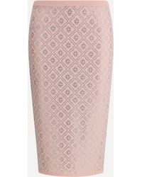 CASABLANCA - Gonna Midi Con Strass - Lyst