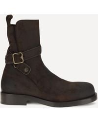 Burberry - Ledger Jodphur Leather Boots - Lyst