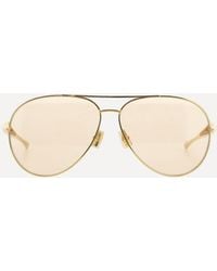 Bottega Veneta - Aviator Sardine Sunglasses - Lyst