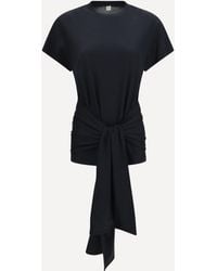 TOTEME - Draped-Waist Jersey T-Shirt - Lyst