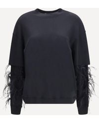DARKPARK - Troy Double-Sleeve Feather Top - Lyst