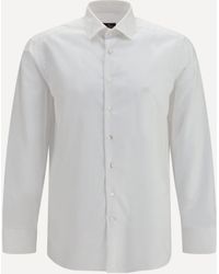 Etro - Roma Cotton Shirt With Pegaso Logo - Lyst