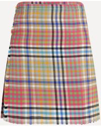 Vivienne Westwood - Heather Check Mini Kilt - Lyst