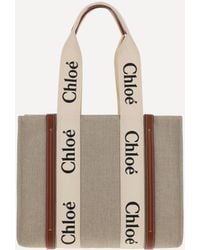 Chloé - Woody Canvas Shoulder Bag - Lyst