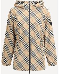 Burberry - Archivio Check Hooded Jacket - Lyst