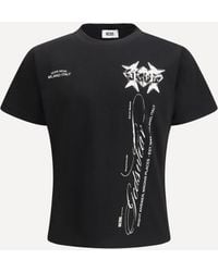 Gcds - History Print Cotton T-Shirt - Lyst
