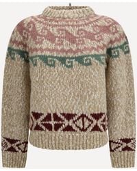 Moncler - Geometric Jacquard Wool-Blend Sweater - Lyst