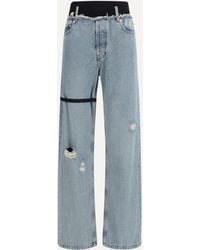 ALAINPAUL - High-Waisted Jeans With Elastic - Lyst