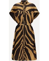 Ferragamo - Twill Shirt Dress - Lyst