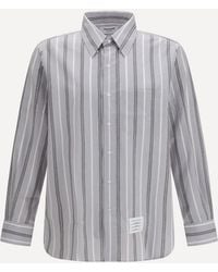 Thom Browne - Madras Striped Armband Shirt - Lyst