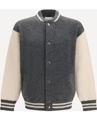 Laneus - Cashmere And Silk Bomber - Lyst