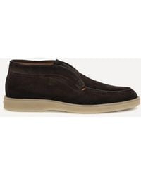 Santoni - Digits Suede Loafers - Lyst