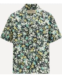 Valentino - Shirt With An All-Over Papier Floral - Lyst