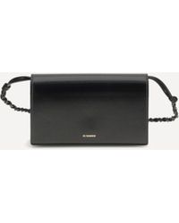Jil Sander - Tangle Wallet With Shoulder Strap - Lyst