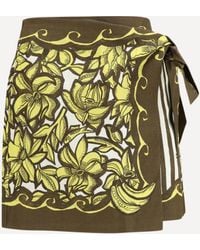 ALÉMAIS - Mona Wrap Mini Skirt - Lyst