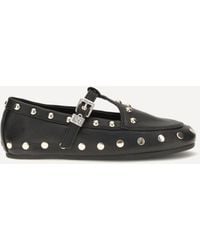 Ganni - Mary Jenny Studded Ballerinas - Lyst