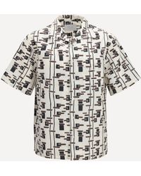 Prada - Patterned Bowling Shirt - Lyst