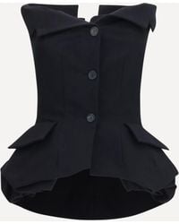 Magda Butrym - Cotton Bustier Corset Top - Lyst