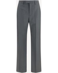 Valentino - Wool And Mohair Tailored Pants - Lyst