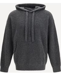 Laneus - Cashmere And Silk Hooded Sweater - Lyst