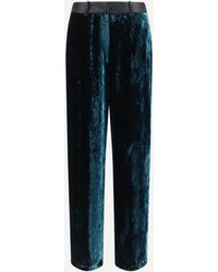 forte_forte - Forte_Forte Moiré Velvet Tuxedo Pants - Lyst