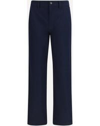 Burberry - Cotton Twill Chino Pants - Lyst