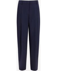 Giorgio Armani - Pleated Silk Pants - Lyst