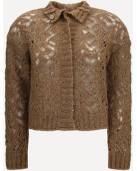 Max Mara - Quarto Openwork Cardigan - Lyst