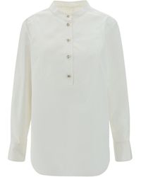 Chloé - Knot Button Shirt Shirt, Blouse - Lyst