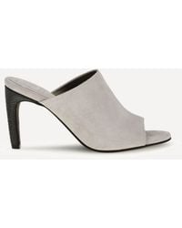 Brunello Cucinelli - Suede Mules With Precious Heels - Lyst
