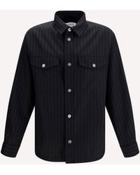 Versace - Greca Monogram Jacquard Wool Shirt - Lyst