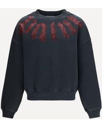 Palm Angels - Big Neck Logo Sweatshirt - Lyst