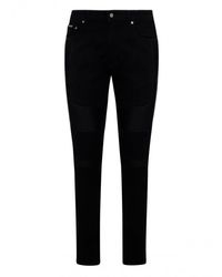 womens black biker jeans
