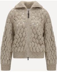 Brunello Cucinelli - Mohair And Wool Blend Cardigan - Lyst